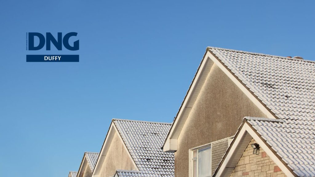frost on a roof top home